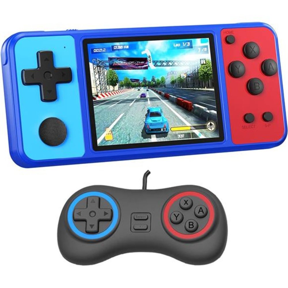 Handheld Game Console for Kids Preloaded 270 Classic Retro Games (Blue)